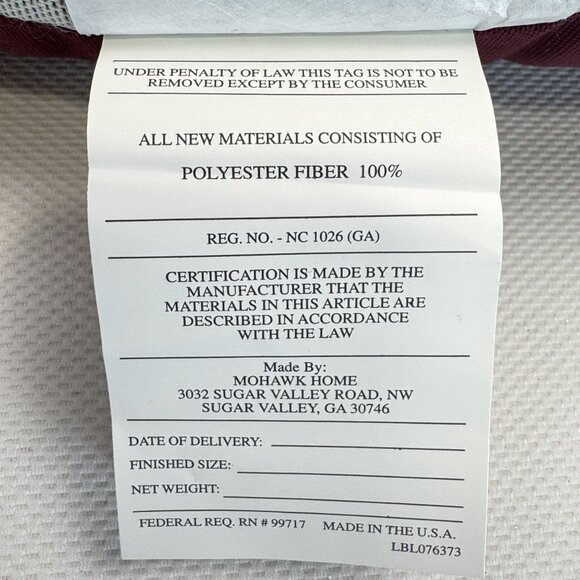 Mohawk Home Poinsettia Icon Holiday Decorative Pillow Set 17"x17" Tapestry USA - Picture 10 of 12